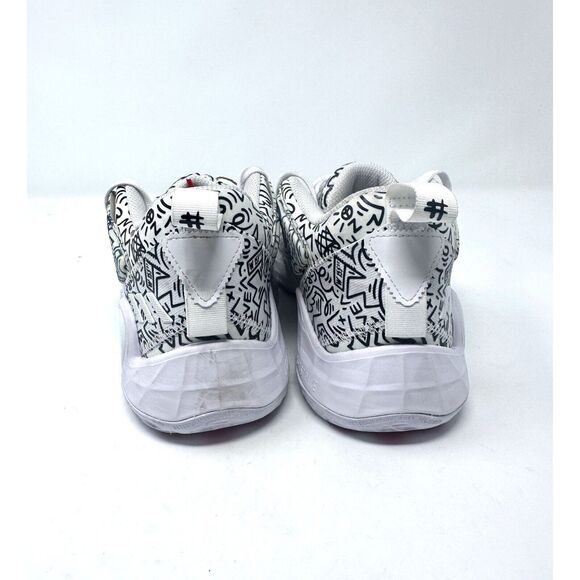 Adidas women 7 D.O.N. Issue 3 J Basketball Sneaker White Black GY2829 - Picture 5 of 7